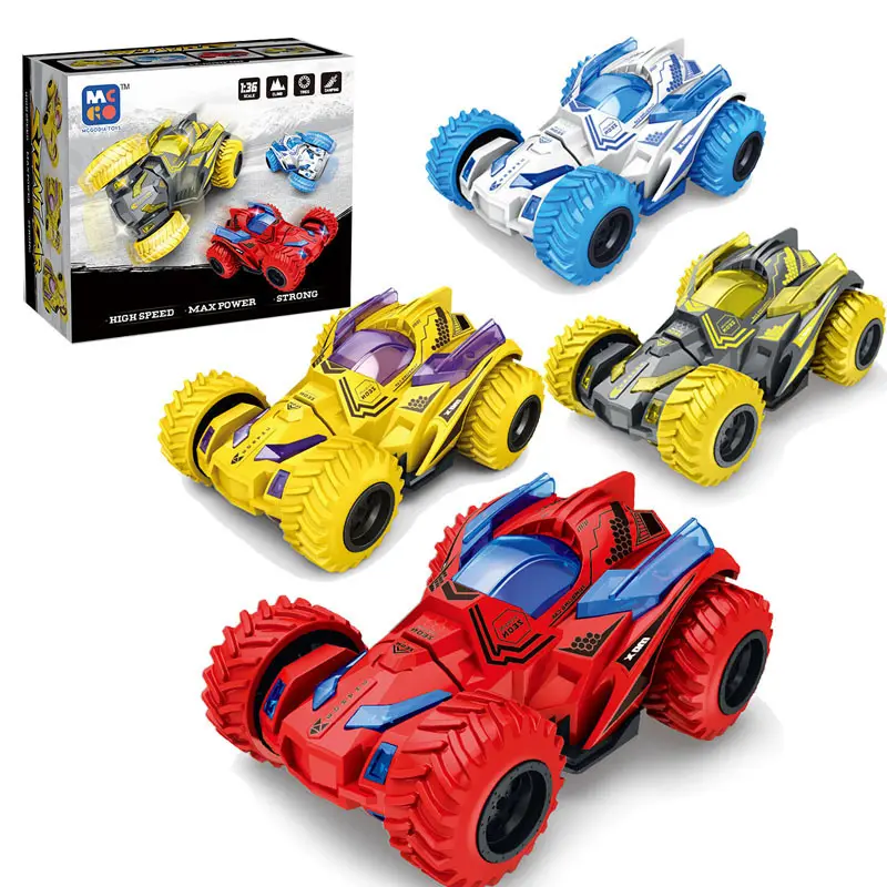 हॉट सेल ट्विस्ट रोल डबल-साइड कार 4WD इनर्शिया वाहन स्टंट स्पिनिंग मॉर्फिंग कार बच्चों की छोटी खिलौना कार