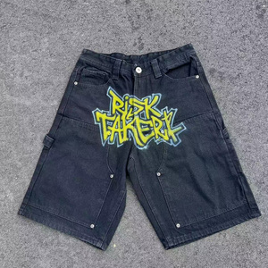 Maßgefertigte Hellblaue Herren-Jeansshorts 100% Baumwolle Hochwertige Jotts Bedruckt Zerrissen Gestrickt Gewebt Herren Sommermode - Product Image 6