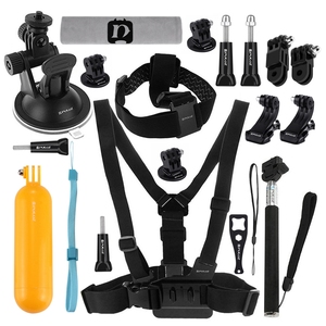 Kit d'accessoires pour caméra 20-en-1 en gros : adaptateur trépied et monopode en plastique tout-en-un pour caméras d'action - Product Image 1