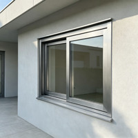 Ventanas Corredizas de Acero Inoxidable de Diseño Moderno, Ventanas Corredizas de Acero Inoxidable Antirrobo