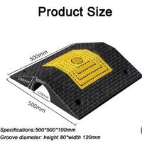 Protector de Cables de Goma OBC, Rampa para Cables de 500*500*100mm