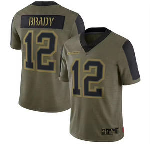 Custom Eerbetoon 12 # Cognac 87 # Kelce 8 # Jackson 4 # Prescott 10 # Garolppolo Limited America Gestikt Voetbal Rugby Jersey - Product Image 2