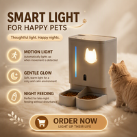 Distributeur automatique de nourriture et d'eau pour animaux de compagnie 5L nourriture 4L eau 2 en 1, distributeur intelligent WIFI pour animaux de compagnie avec caméra HD, contrôle par application Tuya, minuterie