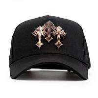Casquettes de baseball sportives de haute qualité avec logo brodé 3D, ensemble de casquettes originales à 5 panneaux