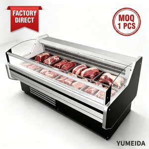 Vitrine Réfrigérée Premium pour Viande Fraîche avec Verre Courbé – Équipement de Boucherie pour Marché à la Viande et Restaurant – Réfrigérateur Commercial - Product Image 3
