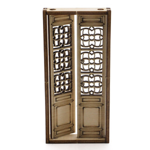 Kit de bricolage en bois pour enfants, modèle de porte de style chinois, projet scientifique éducatif STEM, jouet de construction miniature d'architecture - Product Image 1