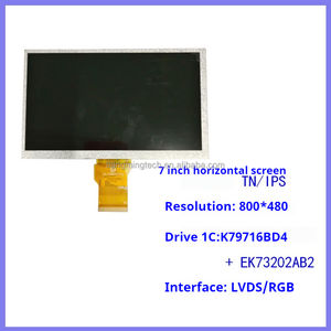 7-inch 1000 nits TTL TN 50-Pin TFT IPS <span class=keywords><strong>LCD</strong></span> hiển thị bảng điều khiển với giao diện RGB 800x480 Độ phân giải - Product Image 3