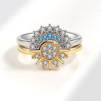 Collier Personnalisé Soleil et Lune en Argent Sterling 925 de Haute Qualité 2025, Parure de Bijoux Fins pour Couple, Idéal Cadeau d'Anniversaire