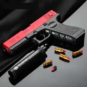Guscio di plastica giocattolo di espulsione pistola a proiettile morbido Airsof Sniper Shooting Foam Mini Blaster Shotgun Soft Bullet Gun Pistol