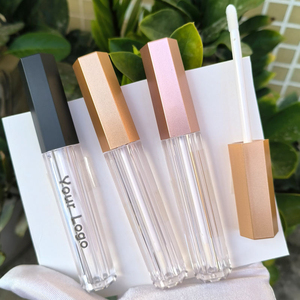 <b>Lipstick</b> Tubes Rose Gold 3G Lip Gloss Cosmetics Cosmetic Packaging <b>Customized</b> Logo Acceptable Square Carton Box - Product Image 5