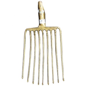 <span class=keywords><strong>Fourche</strong></span> de jardin personnalisée, outils <span class=keywords><strong>à</strong></span> main pour creuser, <span class=keywords><strong>fourche</strong></span> agricole avec manche en bois, acier au carbone, revêtement en poudre - Product Image 3