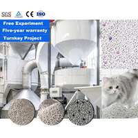 Ligne de production industrielle automatique de litière pour chats en argile bentonite avec technologie de compactage élevée, capacité de 1 à 15 TPH, certifiée CE