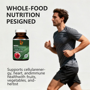 Comprimés multivitaminés pour hommes OEM ODM à base d'aliments entiers, favorisant le métabolisme énergétique, la santé de la prostate et immunitaire, supplément végétalien - Product Image 3