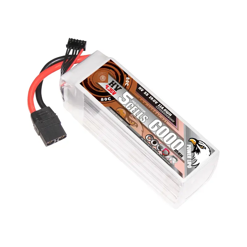 6000Mah 5S 19V 80c Hv Lange Levensduur Vliegtuig Model Rc Auto Model Schip Model Lithium Batterij