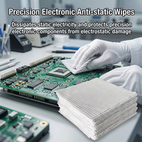 Paños de Limpieza Antiestáticos WIPESTAR ESD para Cuartos Limpios, 9 Pulgadas, 100% Poliéster, Sin Pelusas, para Fabricación Electrónica y Ensamblaje de PCB