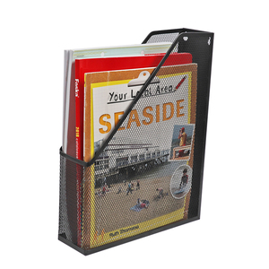 Gran oferta de Foska, estante de alambre de malla de acero para oficina de escritorio, organizador de revistas, archivo, documento, organizador de papel, soporte, clasificación de cartas y <span class=keywords><strong>correo</strong></span> - Product Image 5