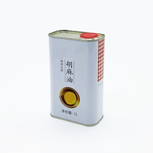 Lata Rectangular de Hojalata de Grado Alimenticio de 1L para Envasado de Aceite Comestible, Lata Metálica para Aceite de Oliva - Product Image 2