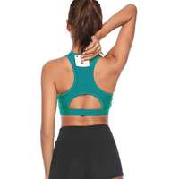 Sporttop met custom telefoonvak, racerback, hoge ondersteuning, comfortabel, ademend en vocht afvoerend.