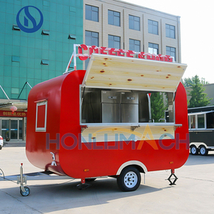 Thực phẩm cổ điển xe tải chấp nhận tùy chỉnh cà phê <span class=keywords><strong>Ice</strong></span> Cream Trailer di động - Product Image 3