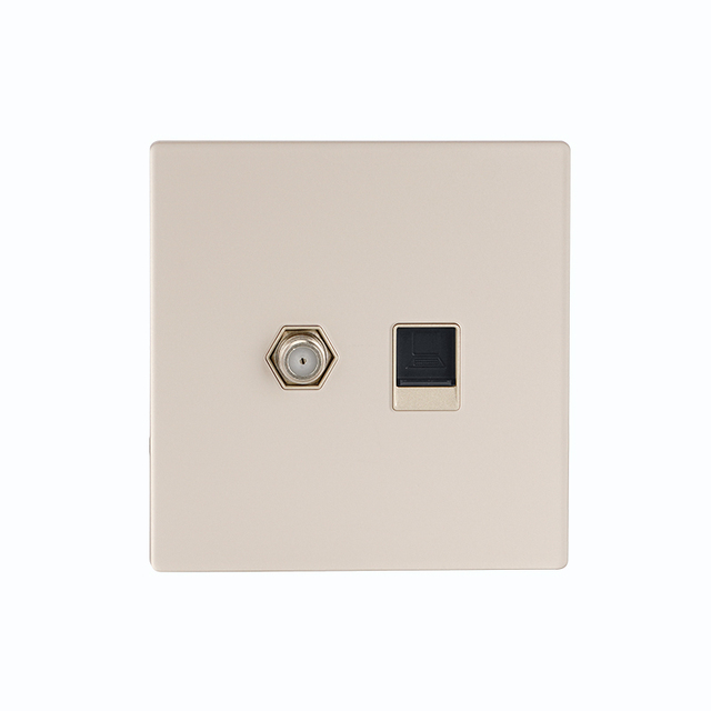 China Fitting Home Electrical Wall Switches and Sockets TV & DATA Socket Cover