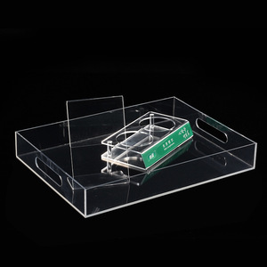 Transparente de acrílico para servir bandejas de plástico transparente bandejas de la fábrica de China - Product Image 3