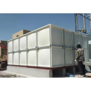 Maquinaria de tratamiento de agua SMC GRP 500 1500 m3 tanques de agua de aceite de fuego 1500 litros 3000 litros tanque de almacenamiento de agua de grado alimenticio