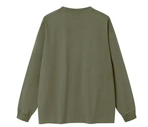 OEM ODM personalizado nuevo Retro Camiseta de manga larga cuello redondo pulóver gota hombro transpirable camiseta para hombres - Product Image 6