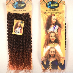 Nueva Llegada, Personalizable, <span class=keywords><strong>Olivia</strong></span> Bisha, Extensiones de Cabello Sintético de Primera Calidad 100%, Tejido Sintético Rizado, Tipo Cabello Humano - Product Image 1