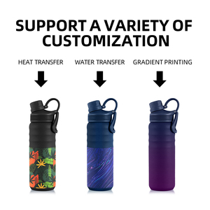 18oz Stainless Steel Vacuum Insulated Sports Water Bottle for Camping-<b>Large</b> Capacity - Product Image 5