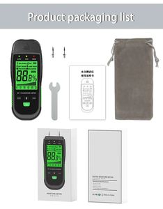 आर एंड डी Mt-19 लकड़ी नमी मीटर डिजिटल आर्द्रता मीटर दीवार हाइग्रोमीटर लकड़ी डैप डिटेक्टर निर्माण आर्द्रता परीक्षक - Product Image 2