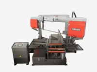 Machine à scier à ruban CNC à angle réglable, haute productivité, modèle GKX600, fabrication chinoise