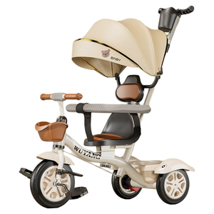 Disponibile all'ingrosso: Triciclo leggero grande per bambini, bicicletta per neonati, passeggino per bambini da 6 mesi a 5 anni - Product Image 1