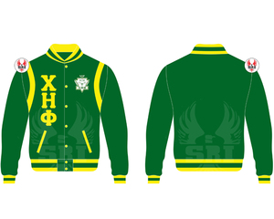 Veste de sororité Chi Eta Phi brodée pour femmes |   Veste universitaire en laine sur mesure brodée pour femmes de la sororité - Product Image 3