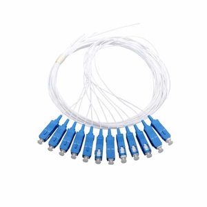 Conector SC UPC de Alto Rendimiento con Pigtail Blanco, Accesorios FTTH LSZH, Pigtail de Fibra Óptica de 12 Fibras de un Solo Núcleo - Product Image 1