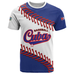 <span class=keywords><strong>T</strong></span>-<span class=keywords><strong>Shirt</strong></span> Casual Personalizzata 100% Poliestere con Collo a O, Bandiera di Cuba con Stampa 3D Completa, Manica Corta - Product Image 3