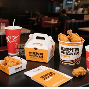 ถังใส่มันฝรั่งทอดแบบย่อยสลายได้สำหรับทอดไก่ขาสำหรับครอบครัว - Product Image 5