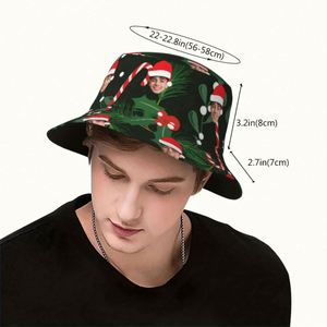 High Quality Customizable <b>Fisherman</b> Bucket Hat Perfect Christmas <b>Gift</b> <b>for</b> Men Women Friends Featuring Cartoon Pattern - Product Image 1