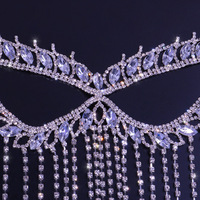 Masque strass personnalisé à la mode, nouveau, 1 pièce, décoration de fête de maquillage, danse d'halloween, marvel