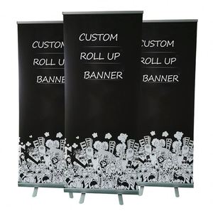 Aluminum Free Standing Pull up Display Banner Stand Portable Hard <b>Roll</b> up Banner Display - Product Image 1