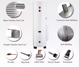 Calentador de Agua <span class=keywords><strong>Solar</strong></span> Híbrido de Agua Caliente Indirecta con Doble Serpentín y Tanque de Almacenamiento de Acero Inoxidable de 1000L para Uso en Hoteles, Hogares y Exteriores - Product Image 4