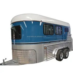 Top Fashion Camper Horse Float Australia Kitchen Trailer 2Hal Deluxe Extended For Horsy People