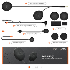 Fodsports bluetooth Casque Accessoires Interphone Haut-parleur de haute qualité Convient pour Interface 3.5mm - Product Image 4