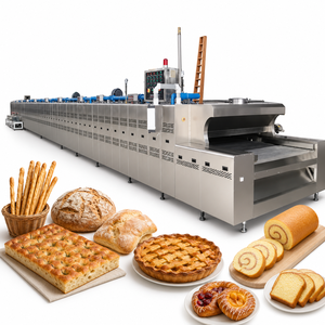Four à pâtisserie commercial, machine à fabriquer des empanadas au fromage, des saucisses, des pains égyptiens Baladi, machine à pain à convoyeur pour les grandes boulangeries - Product Image 4