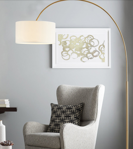 Hiện đại tầng LED Đèn vải màu đen bóng đèn sàn cho khách sạn phòng khách thường vụ đèn - Product Image 4