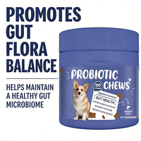 Complément alimentaire naturel probiotique en comprimés à mâcher pour chiens, favorise la santé digestive et immunitaire, absorption rapide, soins de santé pour animaux de compagnie