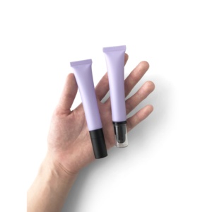 20g tubo di plastica opaco viola per la cura della pelle morbido imballaggio cosmetico sottovuoto testa pompa stampa 20ml capacità lucidalabbra rossetto - Product Image 6