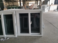 Ventana Corredera de PVC Resistente a Huracanes de Bahamas, Aislamiento Térmico, Vidrio Templado con Pantalla Plegable para Hotel