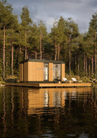 Maison préfabriquée moderne de luxe, petite maison préfabriquée, bâtiments, cabines, hôtel, appartement, villa, cabane, jardin, petite maison