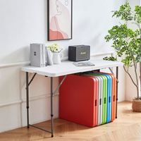 Table de jardin pliable en plastique moderne, neuve, pour terrasse et patio