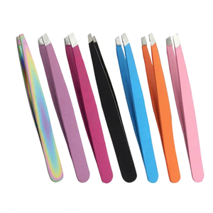 Samroz Eyebrow Tweezers Slanted <b>Clip</b> Hair Beauty <b>Tool</b> Stainless Steel Manicure Instruments - Product Image 1